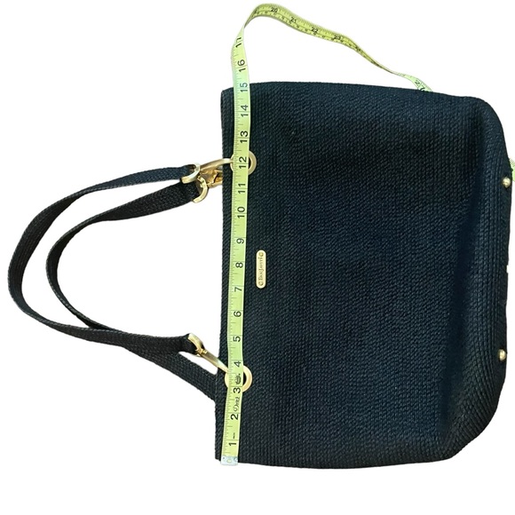 ERIC JAVITS New York Raffia Black Woven Shoulder Handbag - Picture 14 of 14